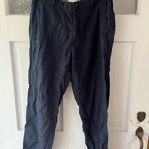 Zara Men’s Navy Linen Pants